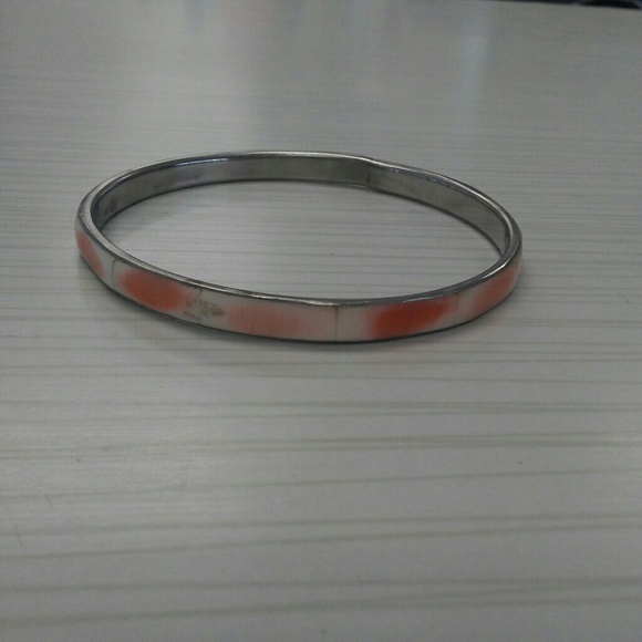 Vintage BANGLE Mother of pearl INLAY - Picture 3 of 3